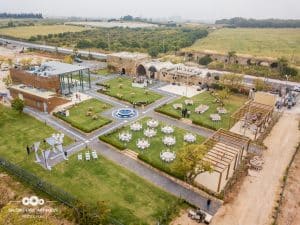 צילום מרחפן חתונה בטהע גן אירועים בורג' בנימינה. צילום שלומי פרי