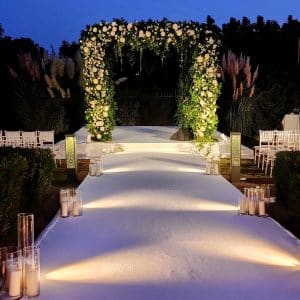 חופה מעוצבת בבורג' בנימינה מתכננים חתונה בטבע